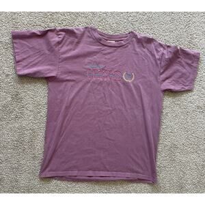 Vintage Dallas Texas T Shirt Alore Single Stitch Rose Pink Adult XL Made In USA